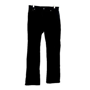 LRL Ralph Lauren Jeans Co Corduroy Pants Women's SZ 12 Black Straight Leg Jeans